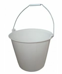 Seau PRO BLANC Renforcé à Ergots 13 Litres Anse Diam. 6.3 Mm SOFOP TALIAPLAST - 310131