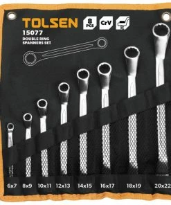 Kit 8 Cles Polygonales Deportees Tolsen (15077) TOLSEN - 100086