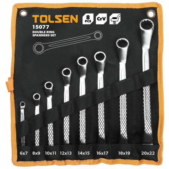 Kit 8 Cles Polygonales Deportees Tolsen (15077) TOLSEN - 100086 1 Kit 8 Cles Polygonales Deportees Tolsen (15077) TOLSEN - 100086