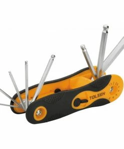 Poignee Jeu De 8 Cles Hexagonales (20068) TOLSEN - 100187