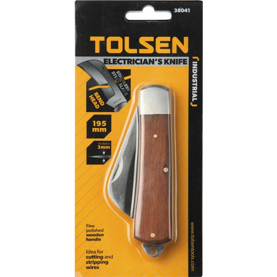 Couteau Electricien (38041) TOLSEN - 100272 2 Couteau Electricien (38041) TOLSEN - 100272 – Image 2