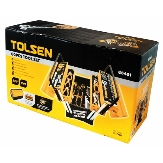 Caisse Outils Tolsen 60 Pieces (85401) TOLSEN - 100344 2 Caisse Outils Tolsen 60 Pieces (85401) TOLSEN - 100344 – Image 2