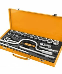 Coffret Metal 24 Pcs Douilles 1/2'' (15141) TOLSEN - 100456