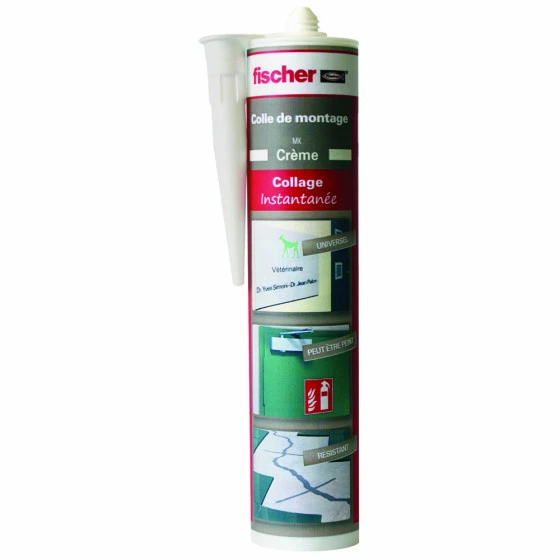 Colle De Montage MK Crème FISCHER - 53163 1 Colle De Montage MK Crème FISCHER - 53163
