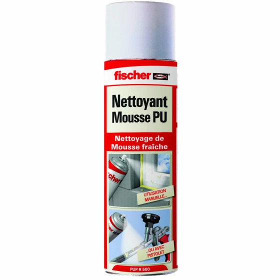 Nettoyant PUP R 500 Pour Mousse PU Et Pistolet à Mousse FISCHER - 53386 1 Nettoyant PUP R 500 Pour Mousse PU Et Pistolet à Mousse FISCHER - 53386