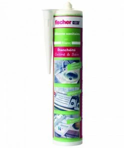 Mastic Sanitaire DSS Blanc Avec Fongicides FISCHER - 53398