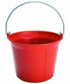 Seau De Maçon 11L VINMER Plastique Couleur Rouge Avec œillet - 112101VINMER GLODIS