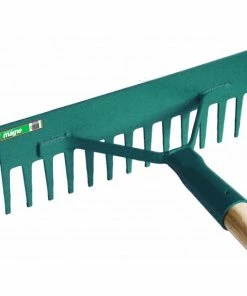 RATEAU RACLOIR A BETON 40CM - 14 DENTS EMMANCHE 130 FORGES DE MAGNE - 357401