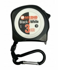 Mesure à Ruban Blanc Black & White 3m 19mm MEDID - 6319