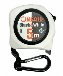 Mesure à Ruban Blanc Black & White 5m 28mm MEDID - 6528